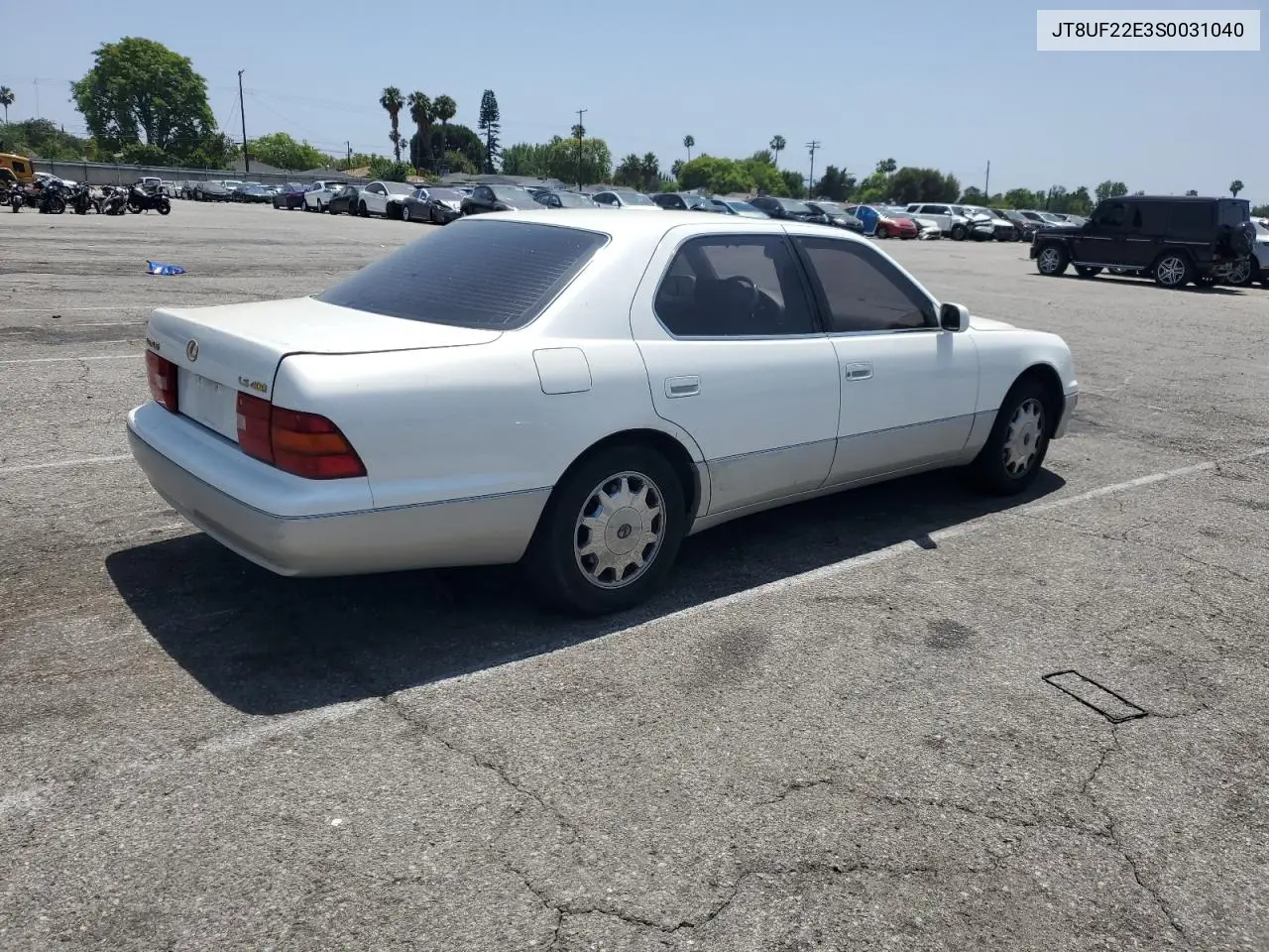 1995 Lexus Ls 400 VIN: JT8UF22E3S0031040 Lot: 62136235