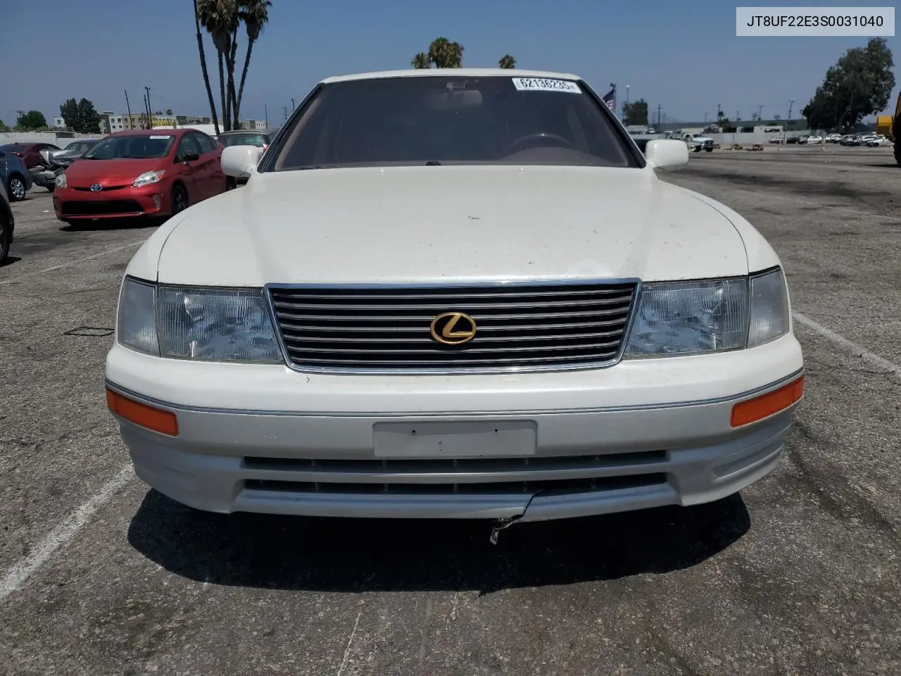 1995 Lexus Ls 400 VIN: JT8UF22E3S0031040 Lot: 62136235