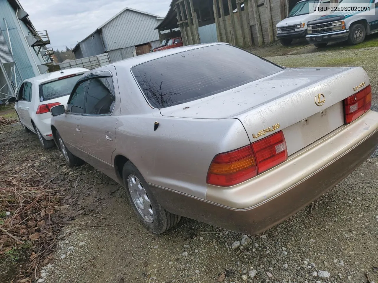 1995 Lexus Ls 400 VIN: JT8UF22E9S0020091 Lot: 81107144