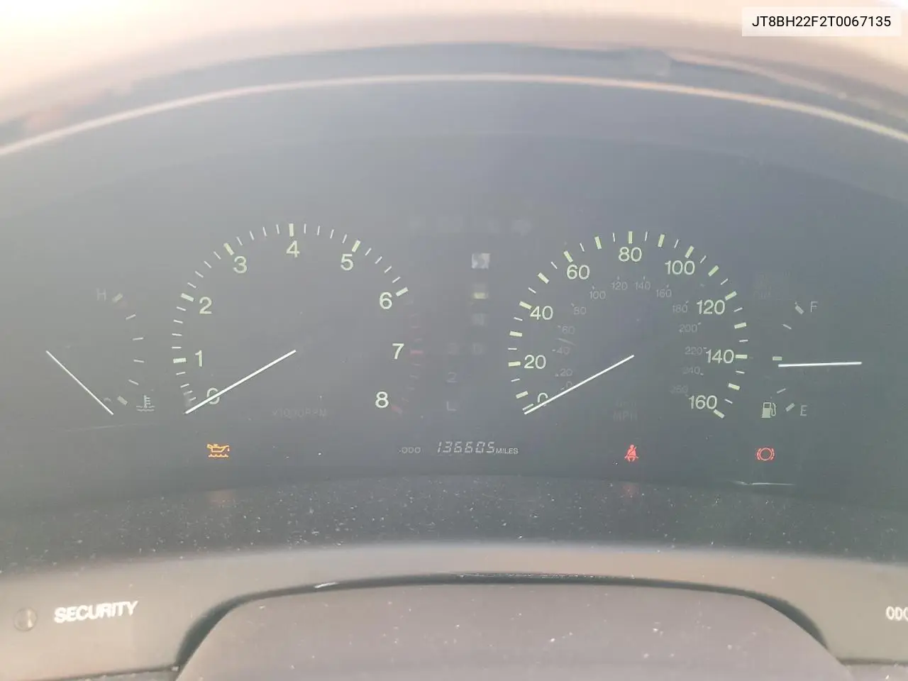 1996 Lexus Ls 400 VIN: JT8BH22F2T0067135 Lot: 55136205