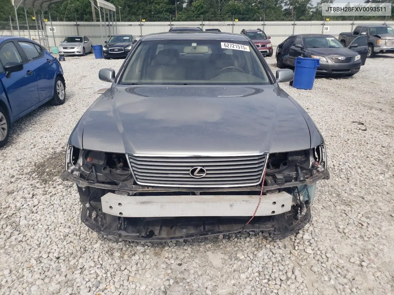 1997 Lexus Ls 400 VIN: JT8BH28FXV0093511 Lot: 62721515
