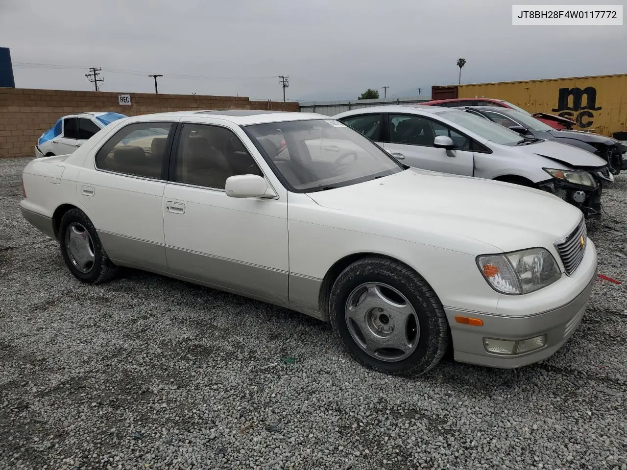1998 Lexus Ls 400 VIN: JT8BH28F4W0117772 Lot: 56037755