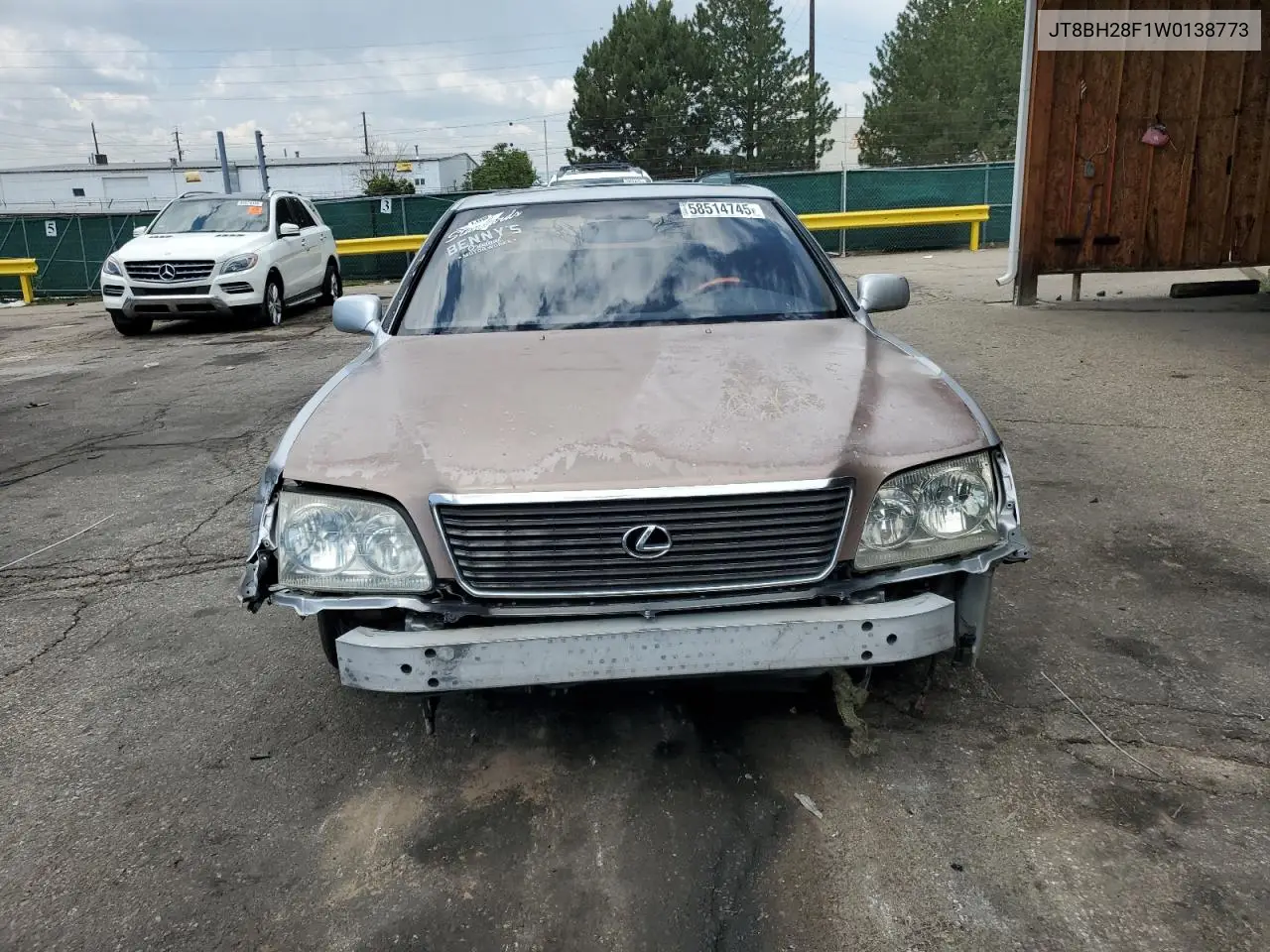 1998 Lexus Ls 400 VIN: JT8BH28F1W0138773 Lot: 58514745