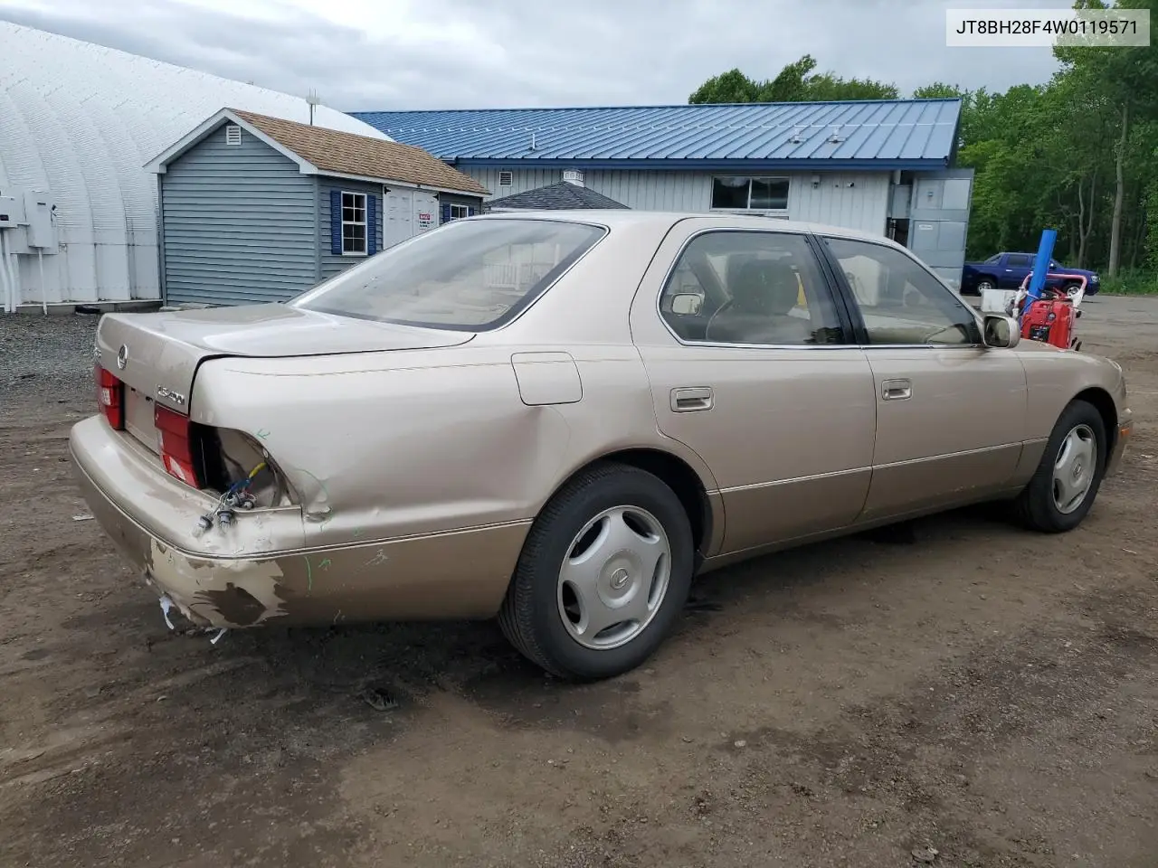 1998 Lexus Ls 400 VIN: JT8BH28F4W0119571 Lot: 59091225