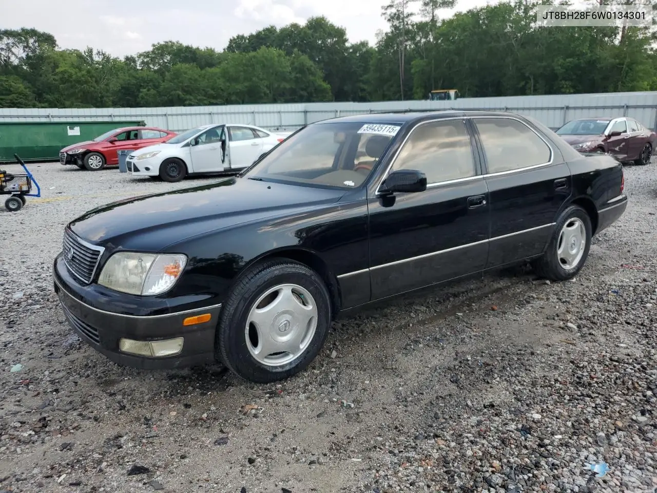 1998 Lexus Ls 400 VIN: JT8BH28F6W0134301 Lot: 59435115