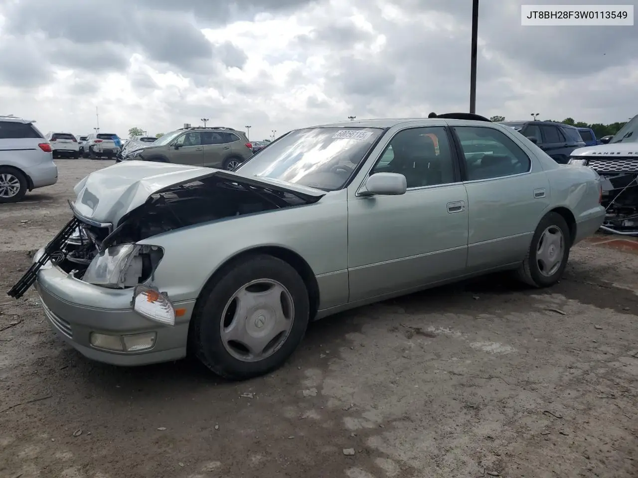 1998 Lexus Ls 400 VIN: JT8BH28F3W0113549 Lot: 60056115