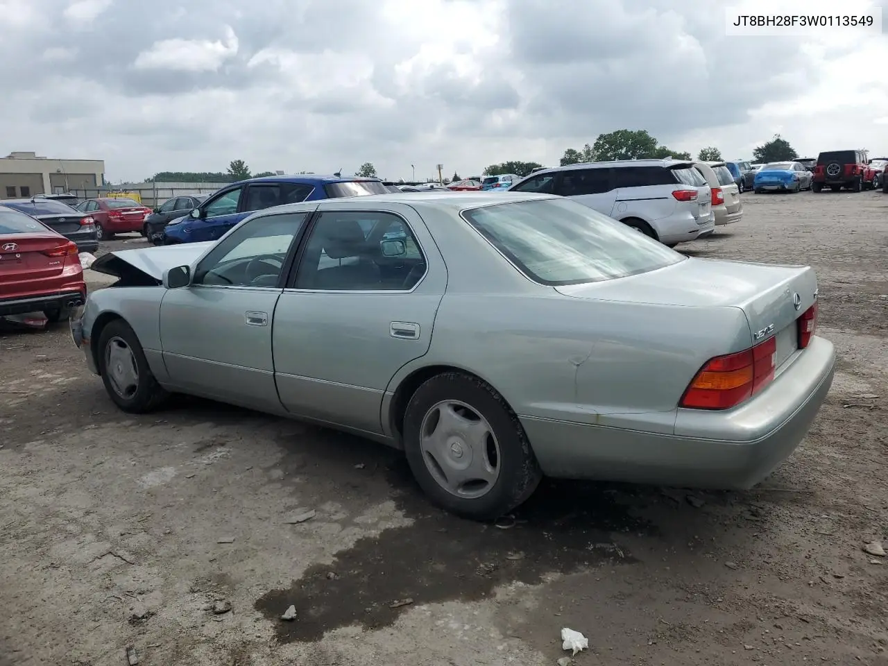 1998 Lexus Ls 400 VIN: JT8BH28F3W0113549 Lot: 60056115