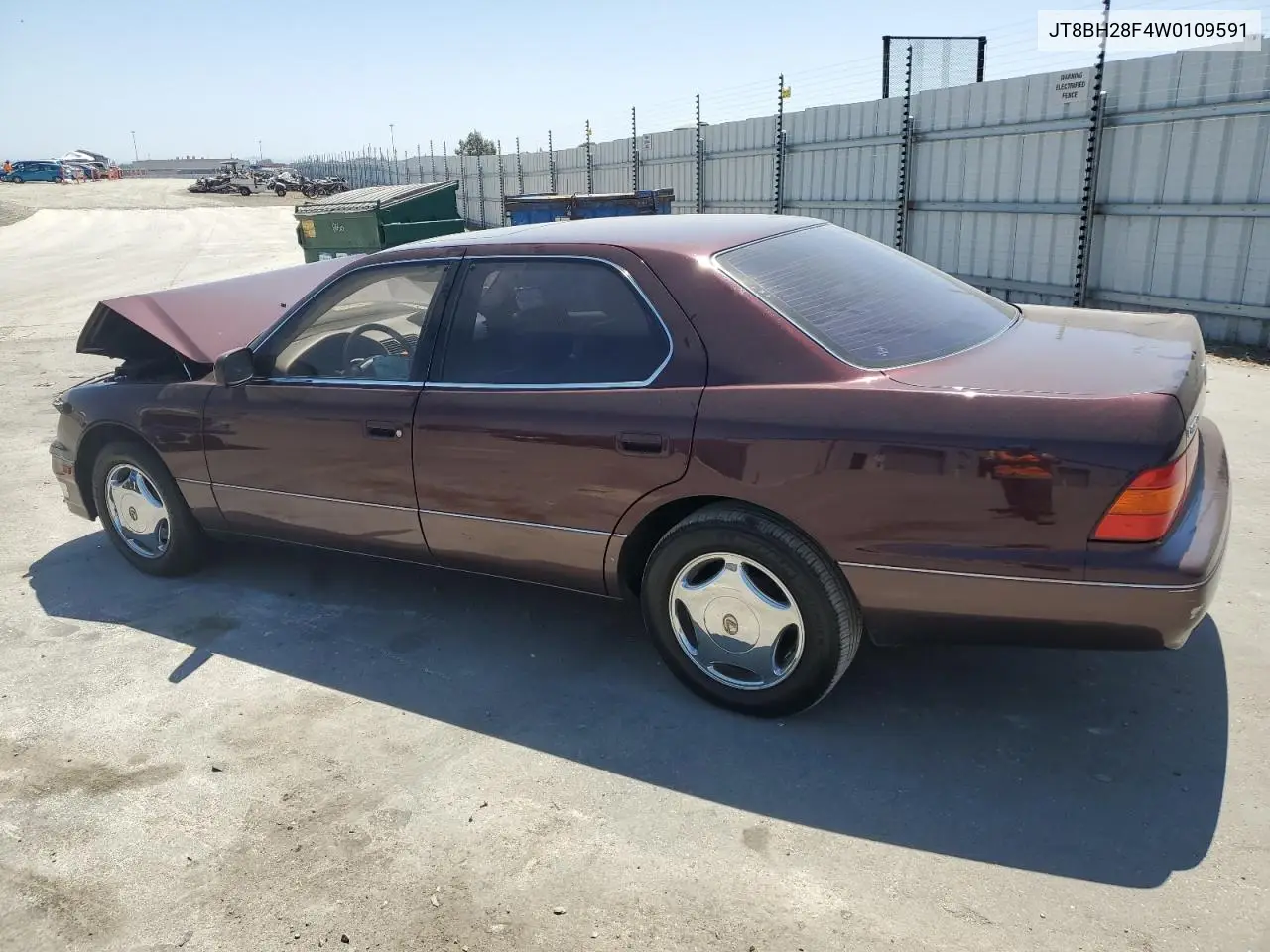 1998 Lexus Ls 400 VIN: JT8BH28F4W0109591 Lot: 62419685