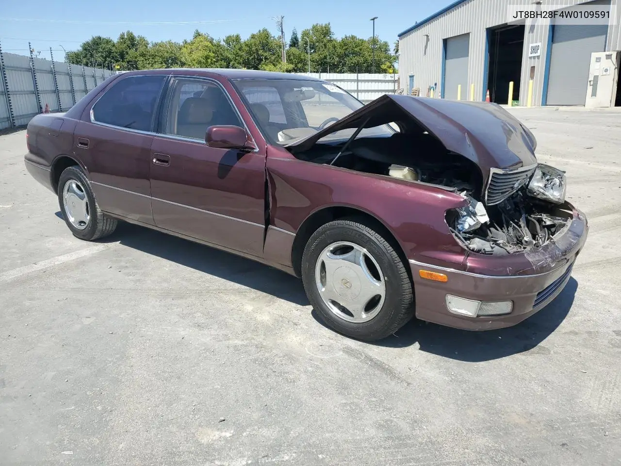 1998 Lexus Ls 400 VIN: JT8BH28F4W0109591 Lot: 62419685