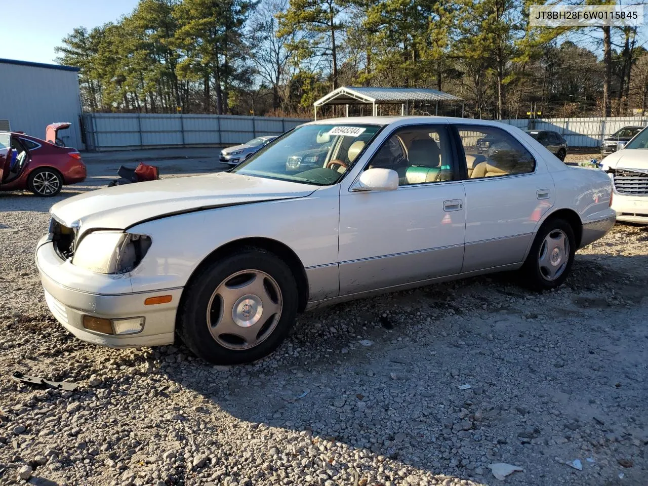 1998 Lexus Ls 400 VIN: JT8BH28F6W0115845 Lot: 86945244