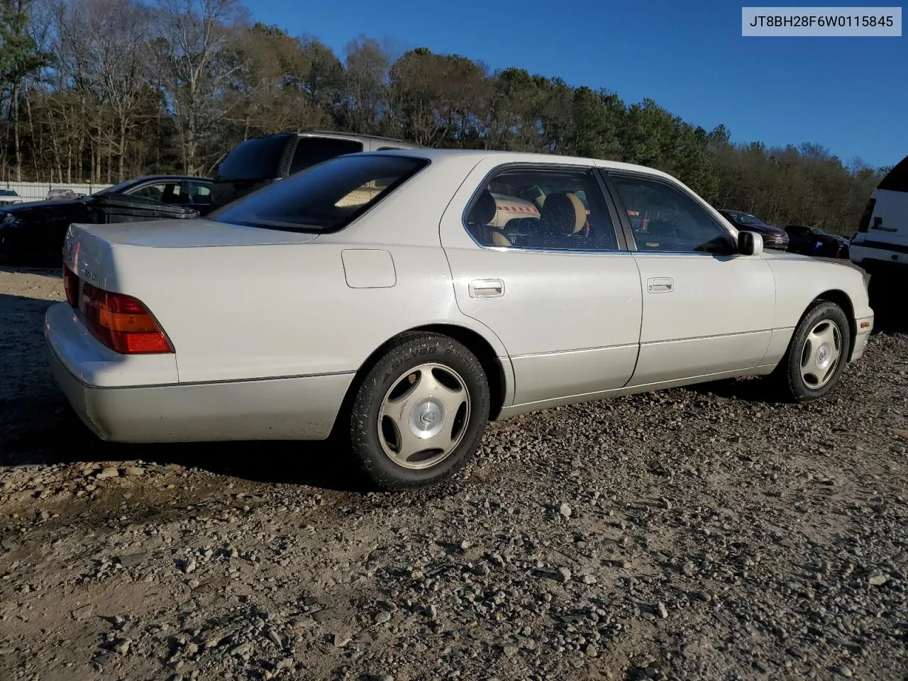 1998 Lexus Ls 400 VIN: JT8BH28F6W0115845 Lot: 86945244