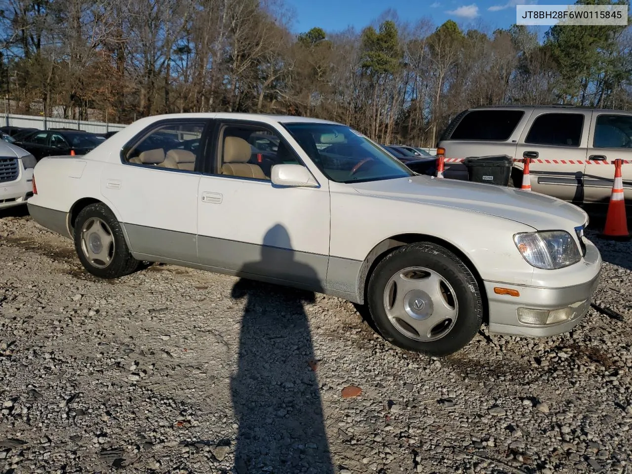 1998 Lexus Ls 400 VIN: JT8BH28F6W0115845 Lot: 86945244