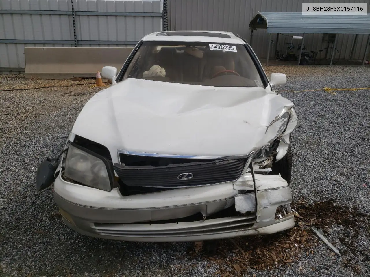 1999 Lexus Ls 400 VIN: JT8BH28F3X0157116 Lot: 54922395