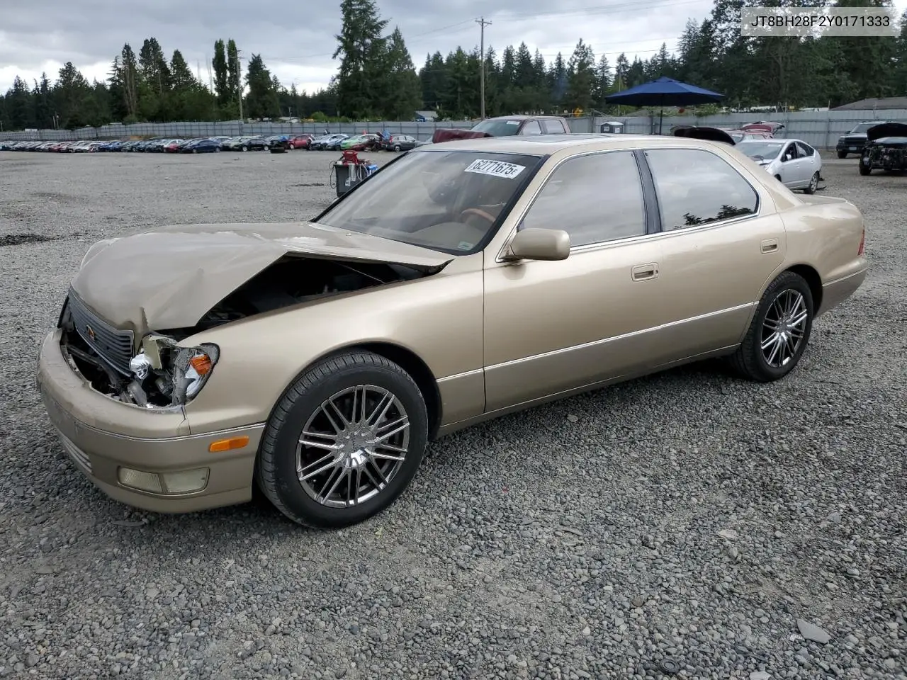 2000 Lexus Ls 400 VIN: JT8BH28F2Y0171333 Lot: 62771675