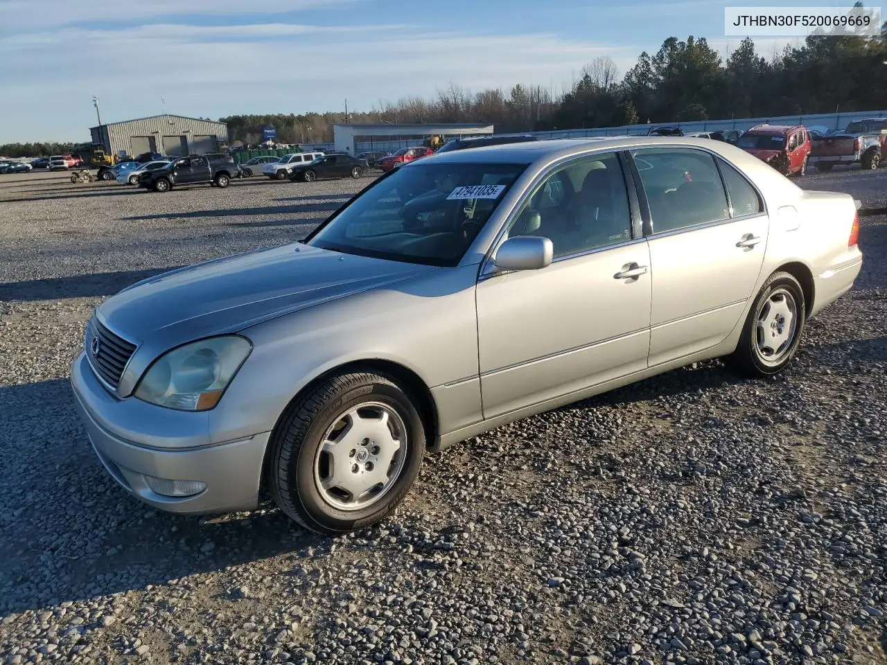 2002 Lexus Ls 430 VIN: JTHBN30F520069669 Lot: 47941035