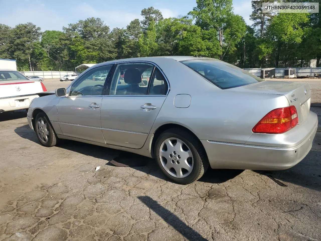 2002 Lexus Ls 430 VIN: JTHBN30F420059148 Lot: 53509555