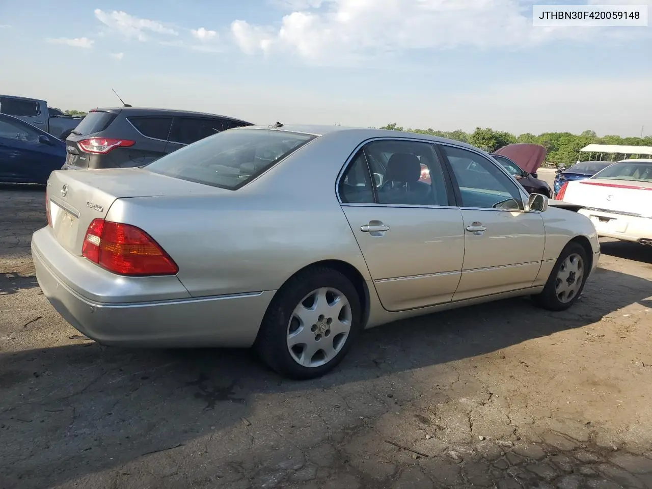 2002 Lexus Ls 430 VIN: JTHBN30F420059148 Lot: 53509555