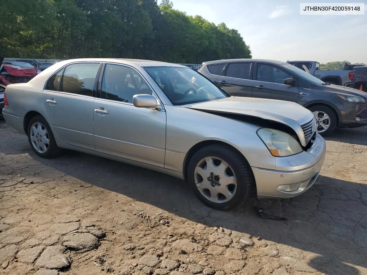 2002 Lexus Ls 430 VIN: JTHBN30F420059148 Lot: 53509555