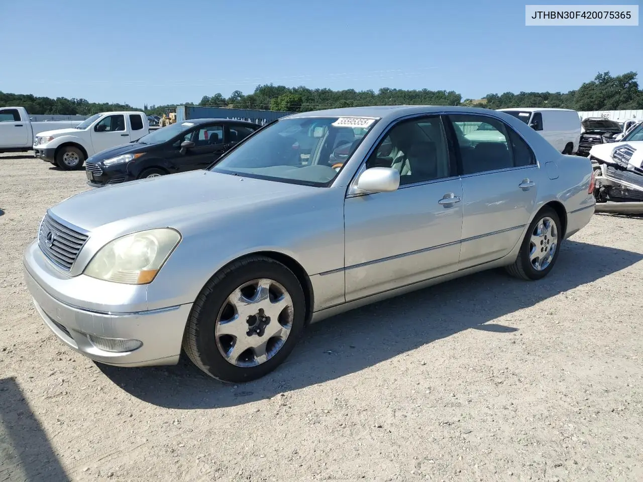 2002 Lexus Ls 430 VIN: JTHBN30F420075365 Lot: 55595355