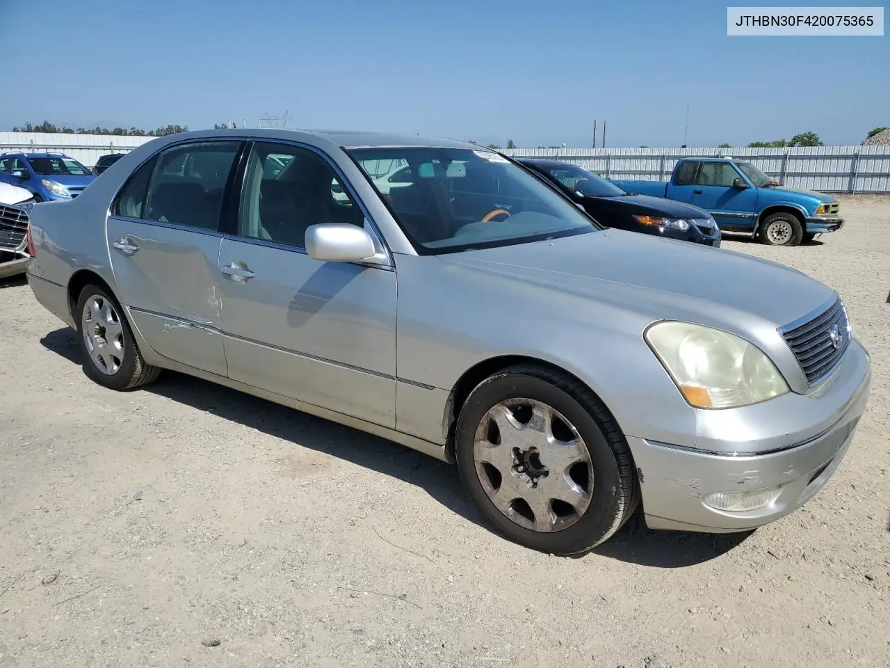2002 Lexus Ls 430 VIN: JTHBN30F420075365 Lot: 55595355