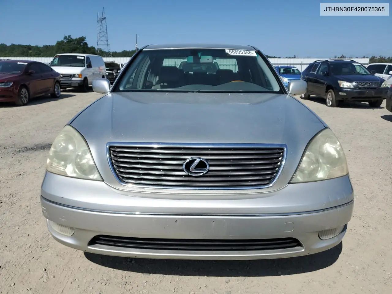 2002 Lexus Ls 430 VIN: JTHBN30F420075365 Lot: 55595355
