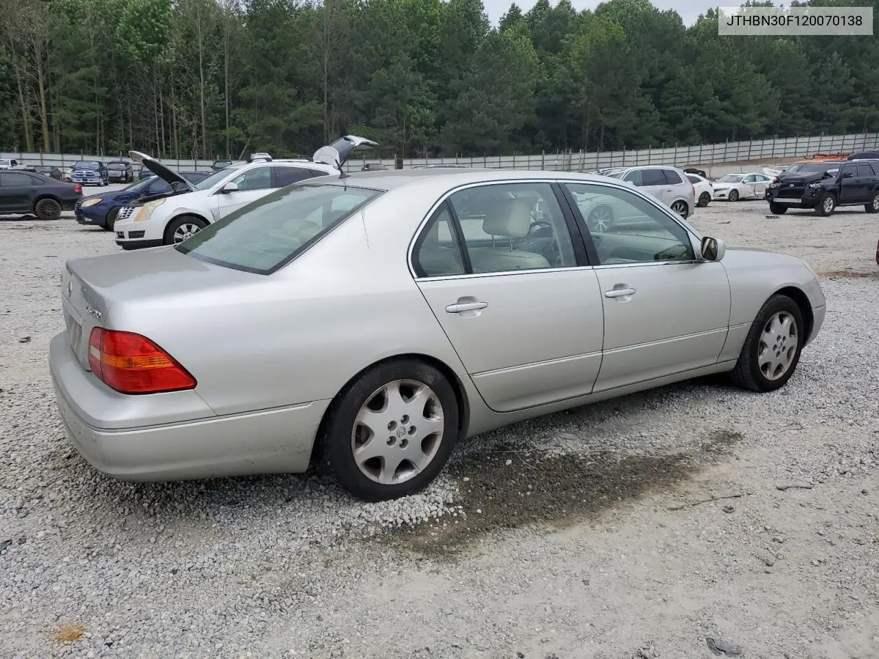 2002 Lexus Ls 430 VIN: JTHBN30F120070138 Lot: 60411675