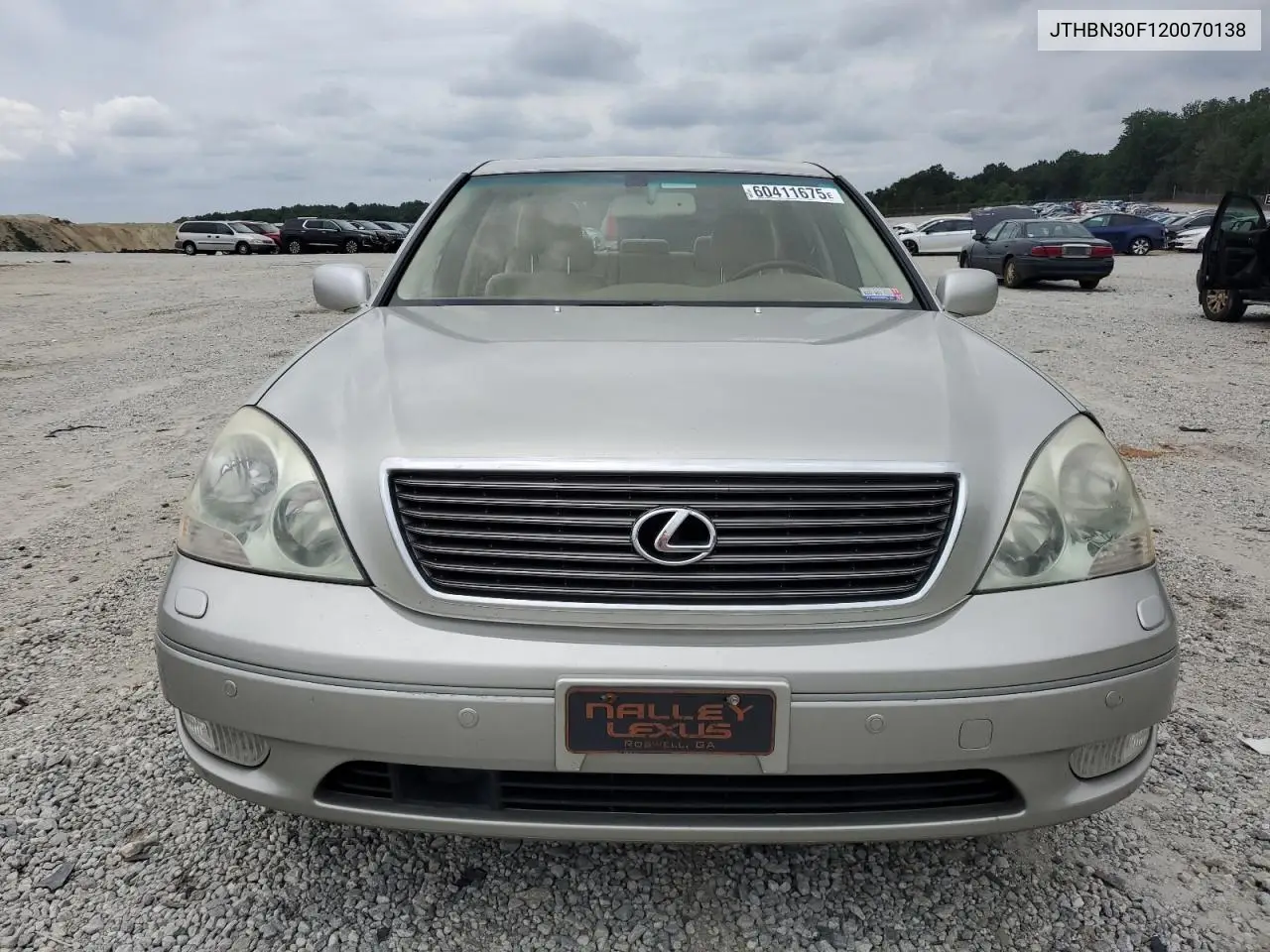 2002 Lexus Ls 430 VIN: JTHBN30F120070138 Lot: 60411675