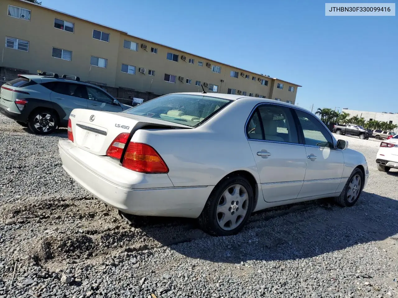 2003 Lexus Ls 430 VIN: JTHBN30F330099416 Lot: 46830525