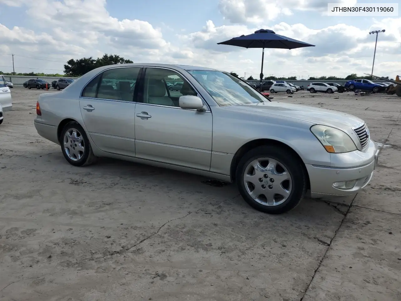 2003 Lexus Ls 430 VIN: JTHBN30F430119060 Lot: 53178395