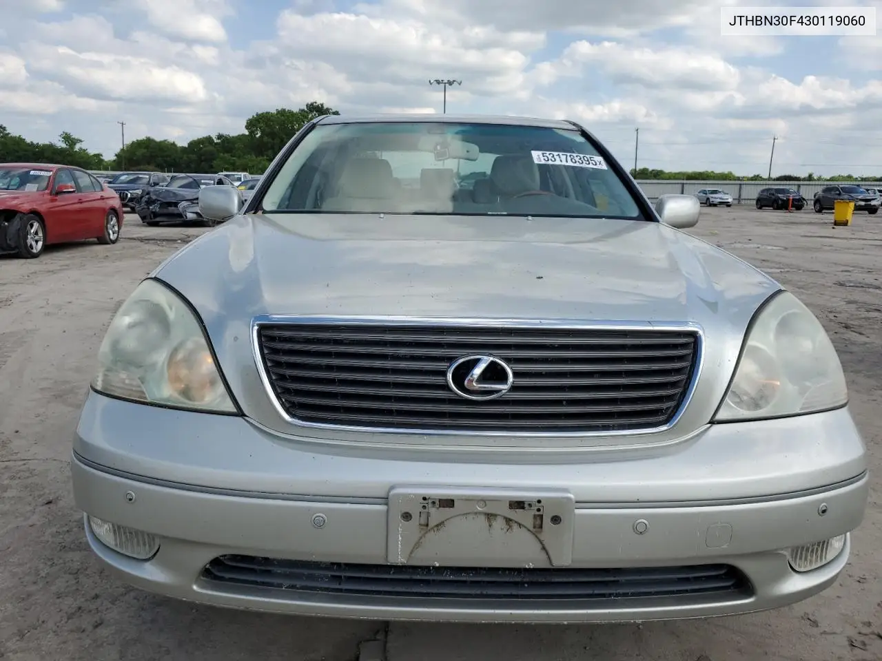 2003 Lexus Ls 430 VIN: JTHBN30F430119060 Lot: 53178395