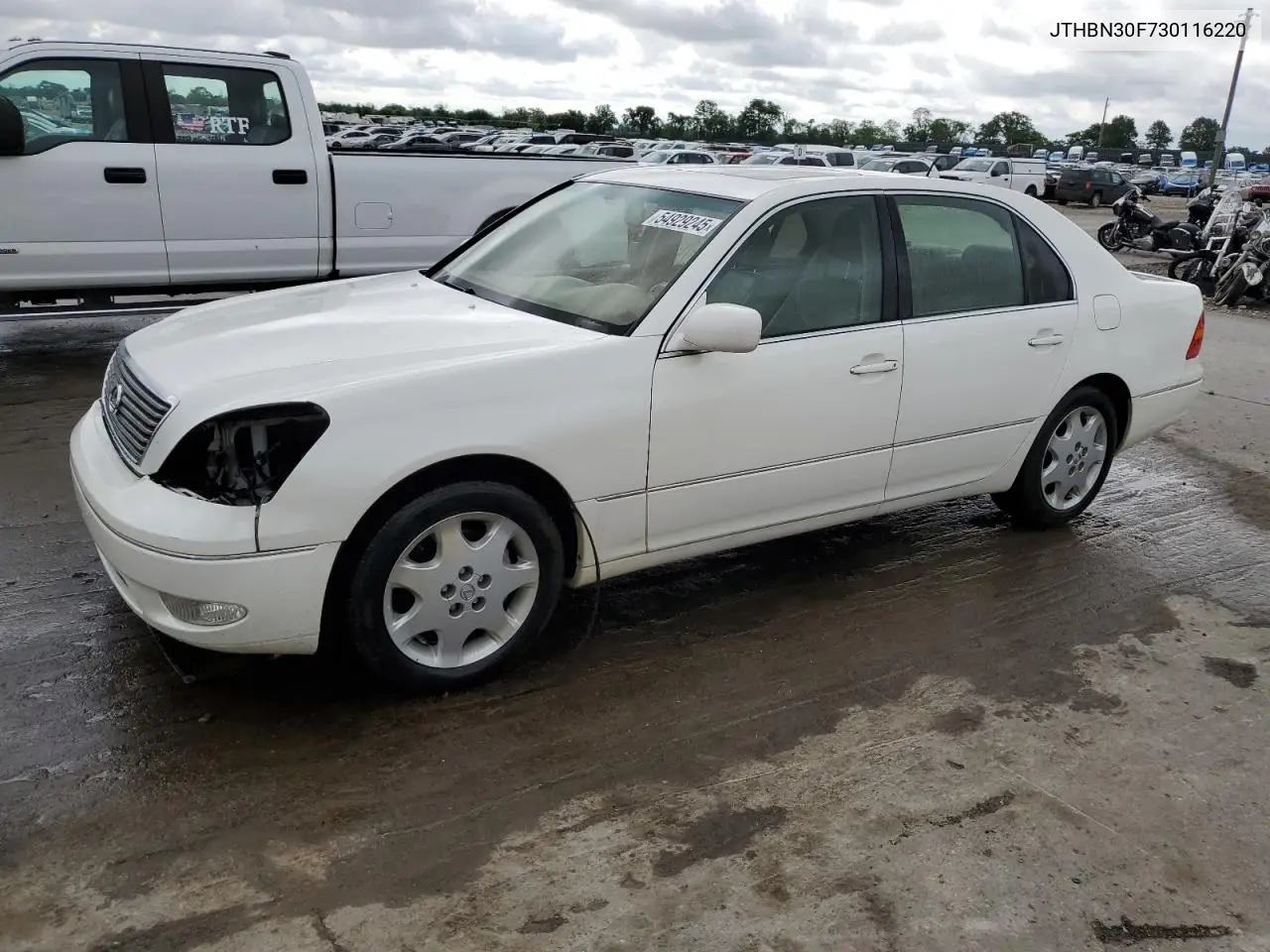 2003 Lexus Ls 430 VIN: JTHBN30F730116220 Lot: 54929245