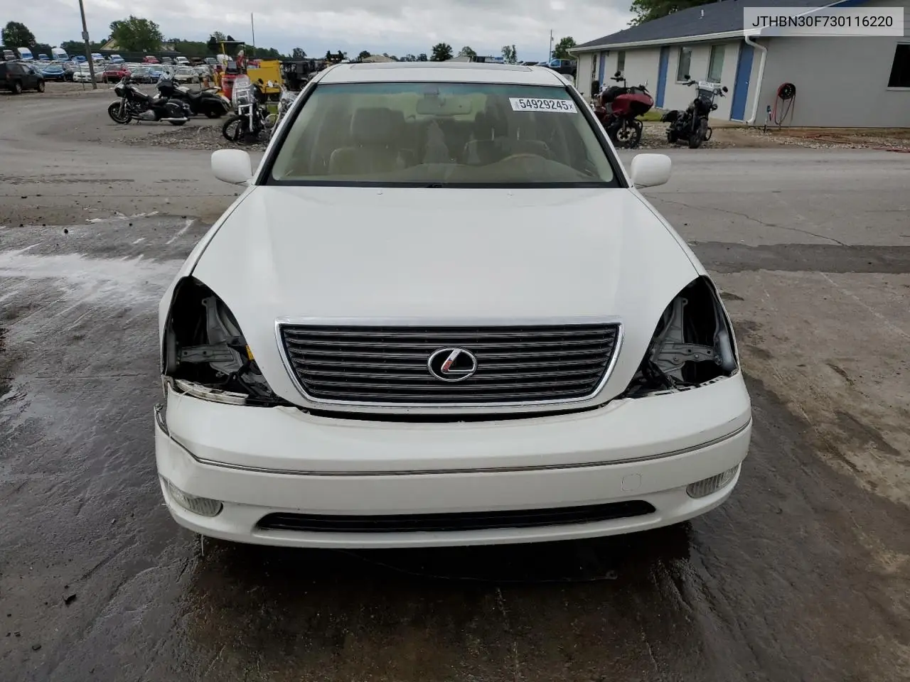2003 Lexus Ls 430 VIN: JTHBN30F730116220 Lot: 54929245