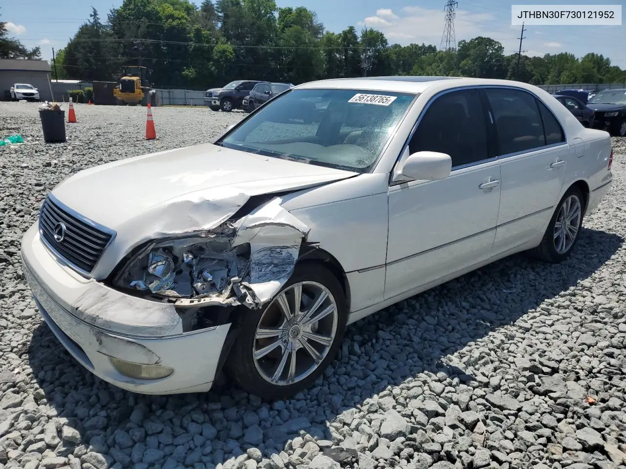 2003 Lexus Ls 430 VIN: JTHBN30F730121952 Lot: 56138765