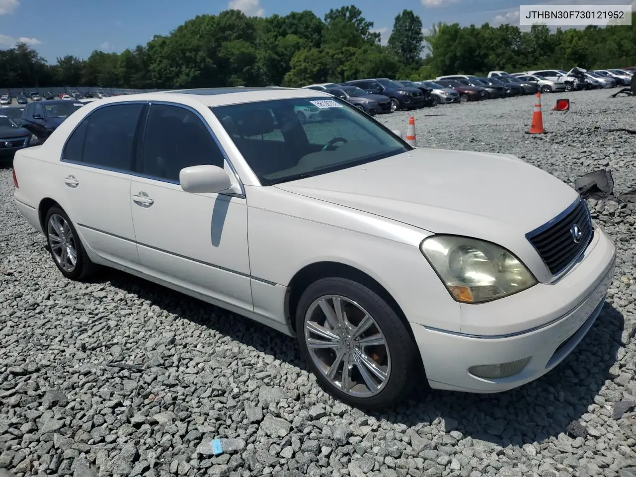 2003 Lexus Ls 430 VIN: JTHBN30F730121952 Lot: 56138765