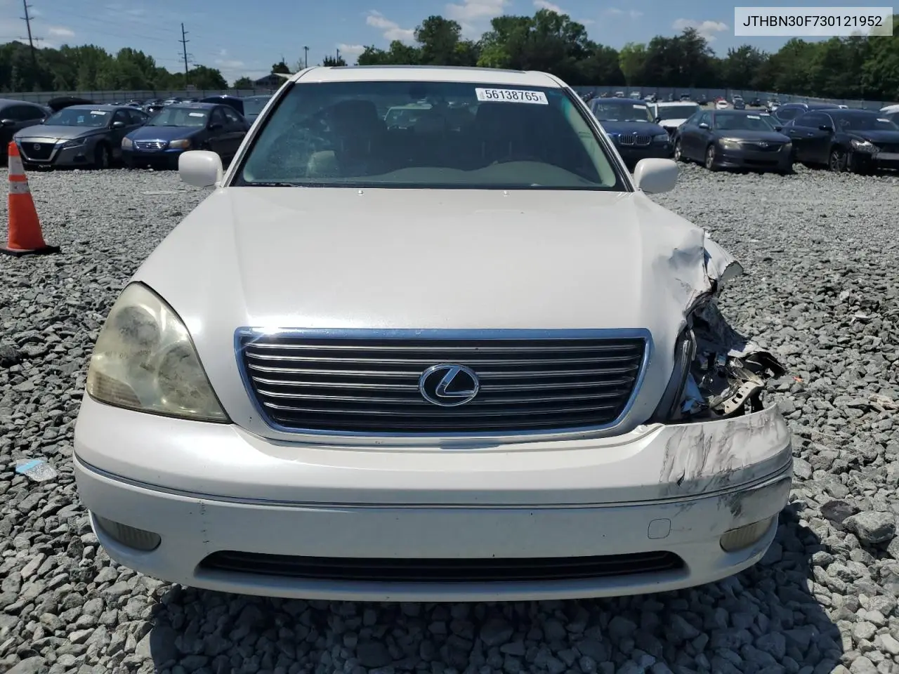 2003 Lexus Ls 430 VIN: JTHBN30F730121952 Lot: 56138765