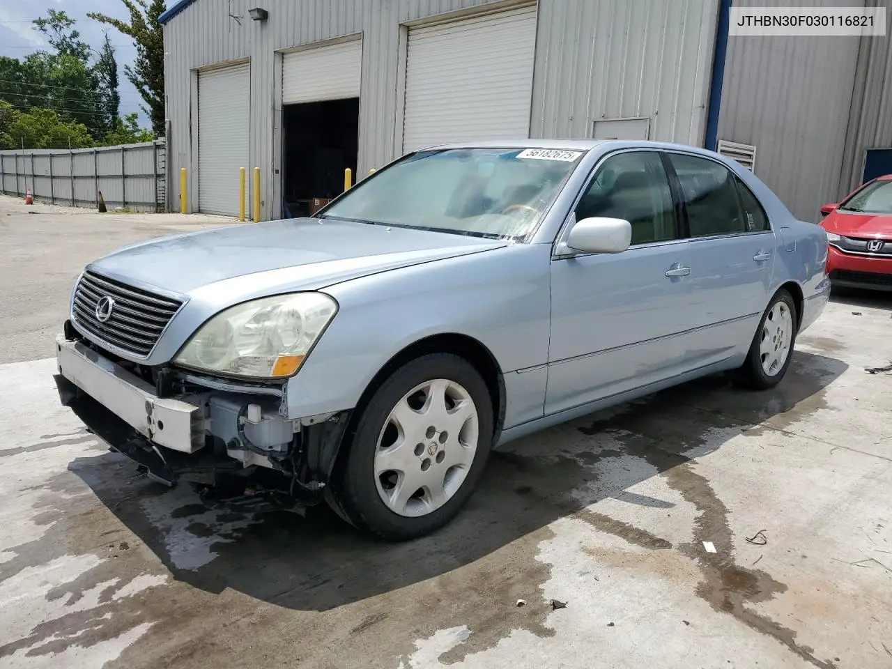 2003 Lexus Ls 430 VIN: JTHBN30F030116821 Lot: 56182675