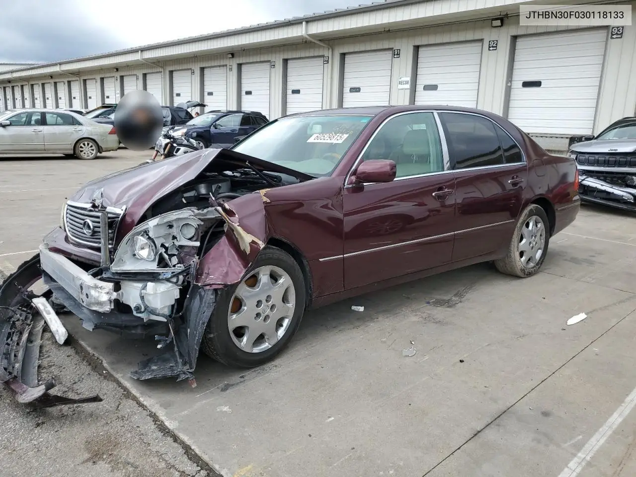 2003 Lexus Ls 430 VIN: JTHBN30F030118133 Lot: 60529815
