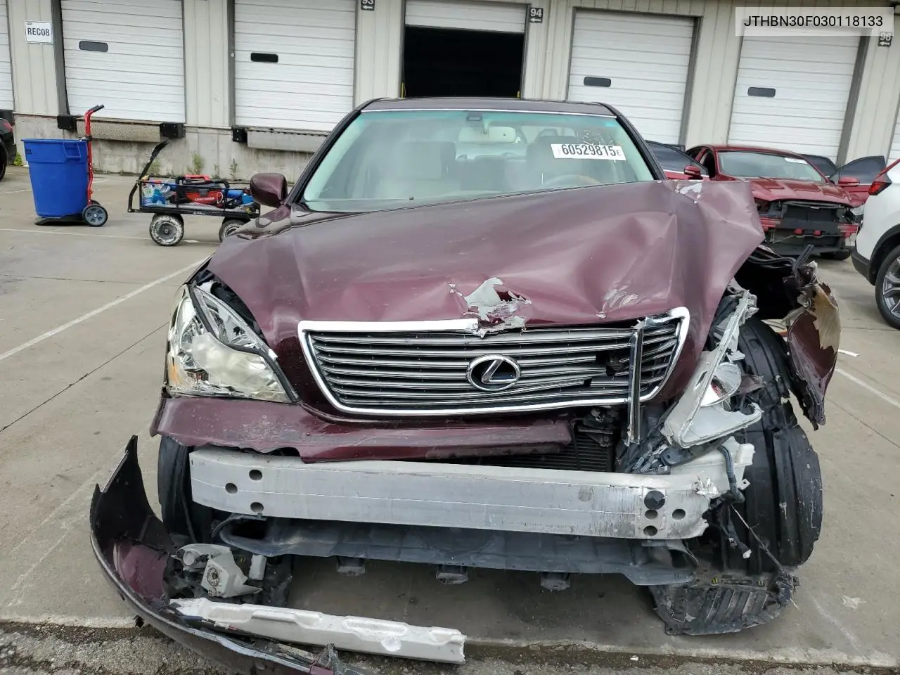 2003 Lexus Ls 430 VIN: JTHBN30F030118133 Lot: 60529815