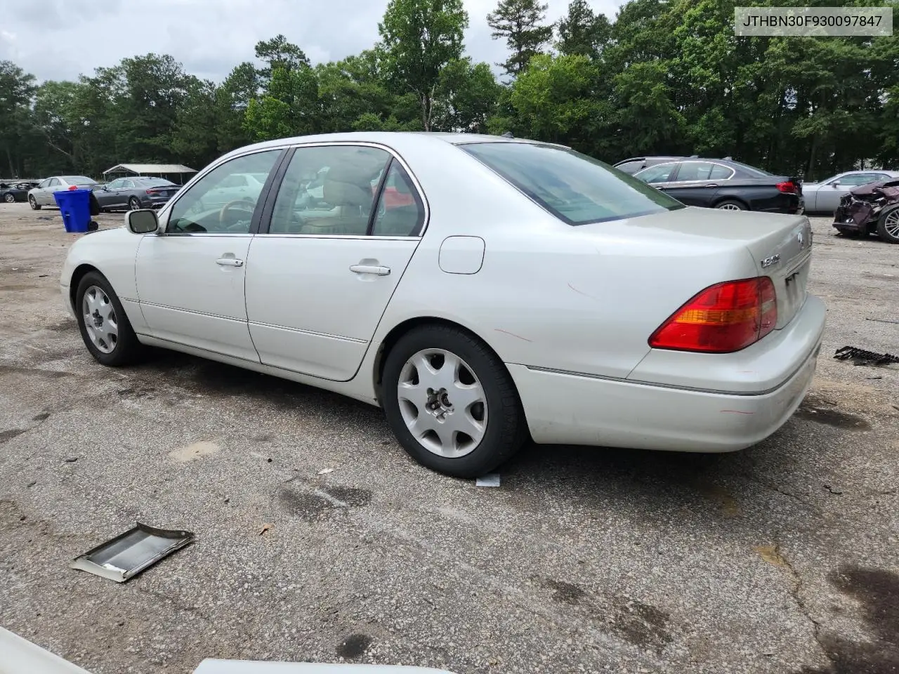 2003 Lexus Ls 430 VIN: JTHBN30F930097847 Lot: 60708055