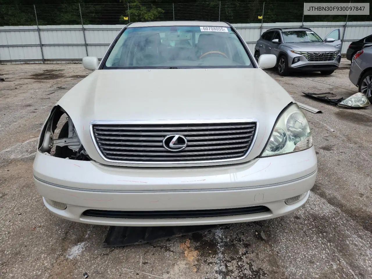 2003 Lexus Ls 430 VIN: JTHBN30F930097847 Lot: 60708055