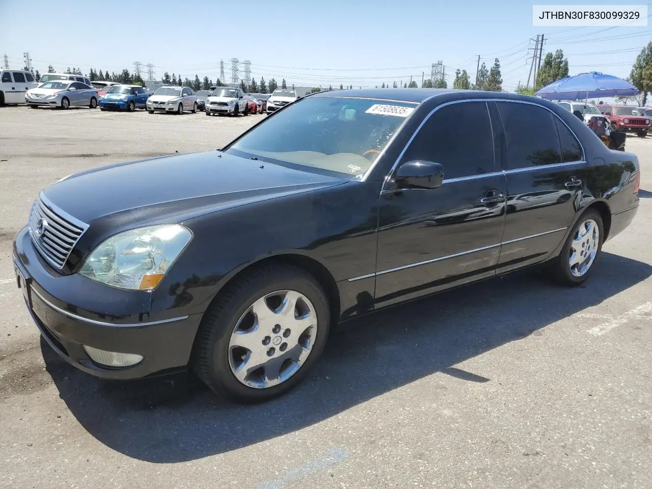 2003 Lexus Ls 430 VIN: JTHBN30F830099329 Lot: 61508635
