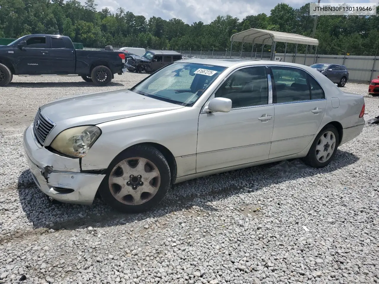 2003 Lexus Ls 430 VIN: JTHBN30F130119646 Lot: 61667275