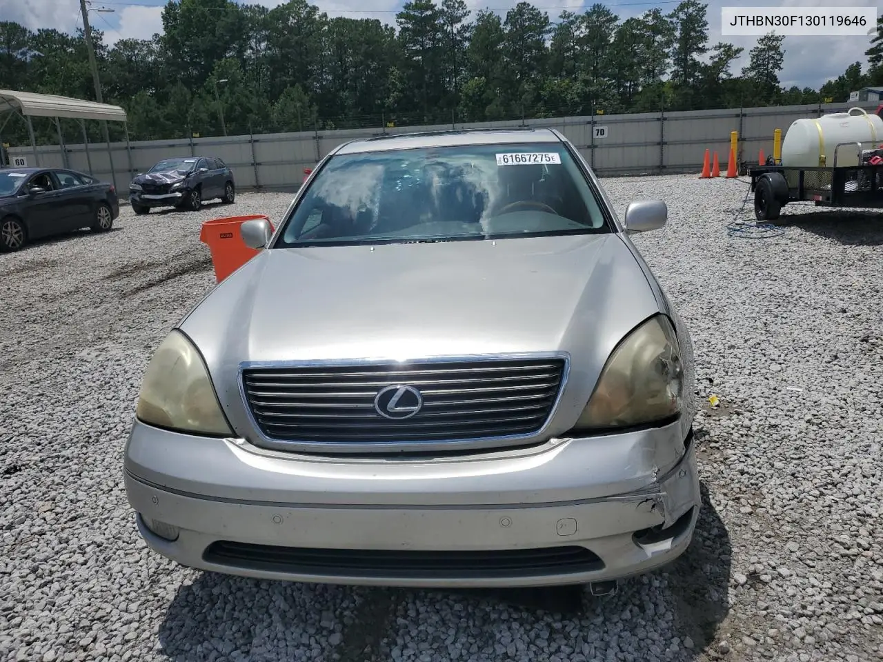 2003 Lexus Ls 430 VIN: JTHBN30F130119646 Lot: 61667275