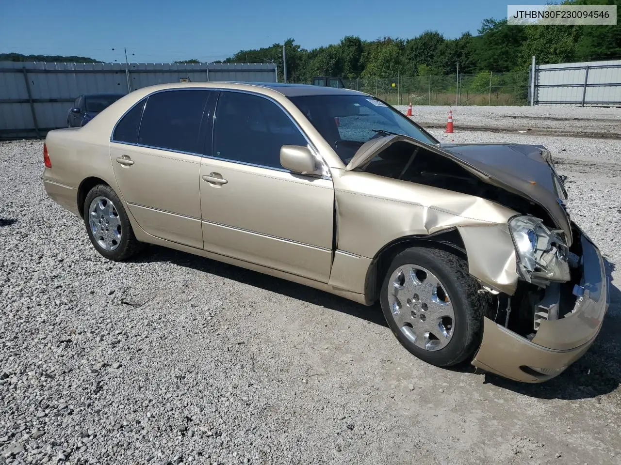 2003 Lexus Ls 430 VIN: JTHBN30F230094546 Lot: 61820035