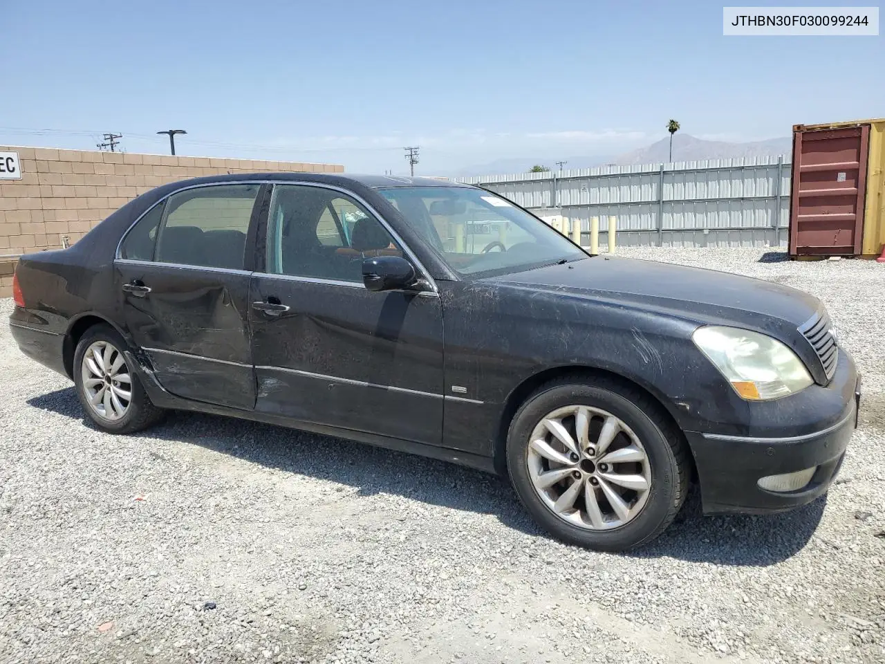 2003 Lexus Ls 430 VIN: JTHBN30F030099244 Lot: 62144715