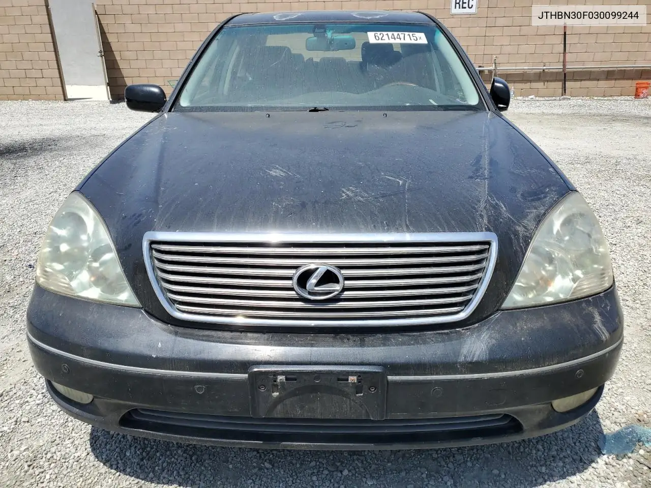 2003 Lexus Ls 430 VIN: JTHBN30F030099244 Lot: 62144715