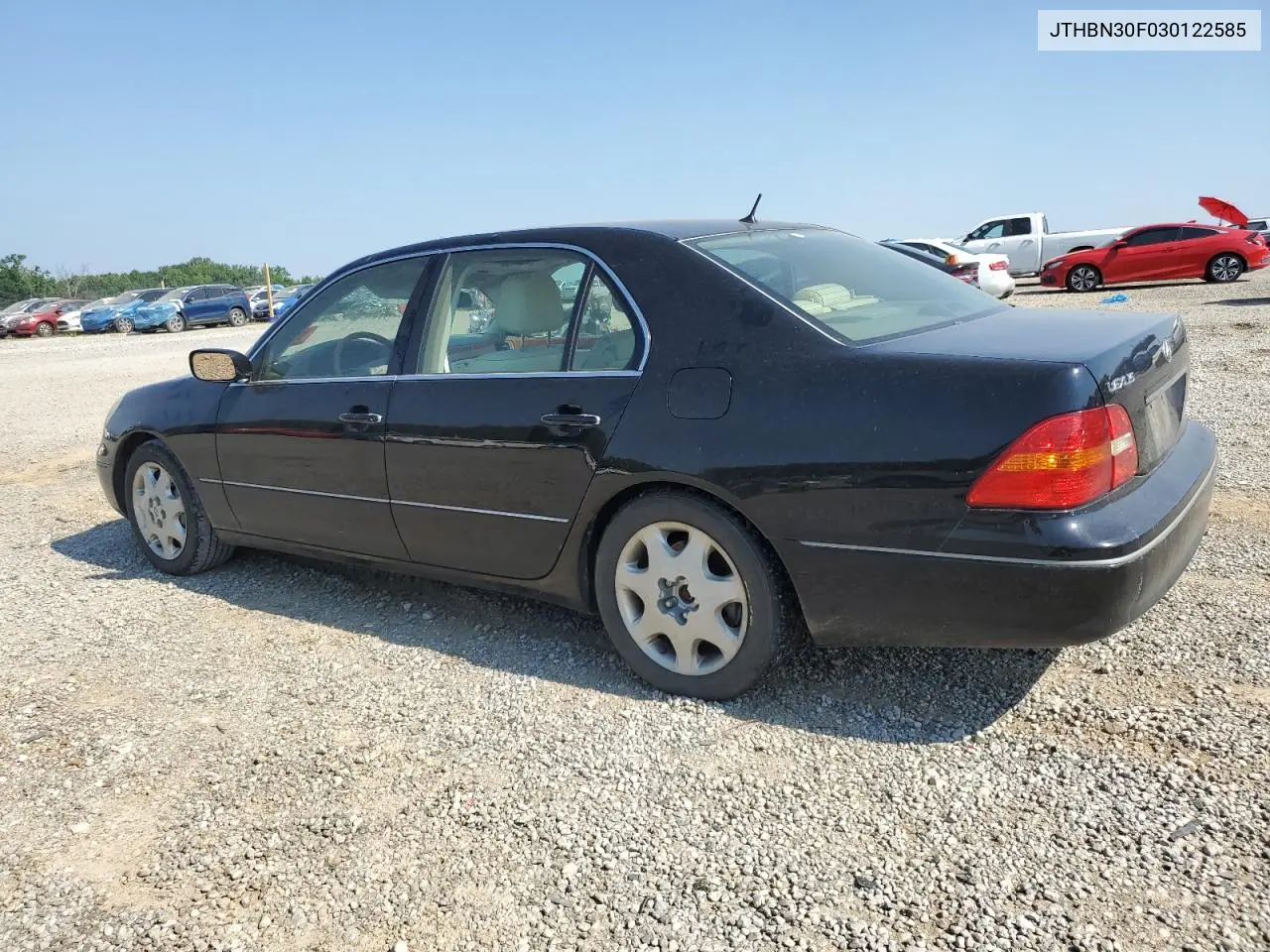 2003 Lexus Ls 430 VIN: JTHBN30F030122585 Lot: 62170695