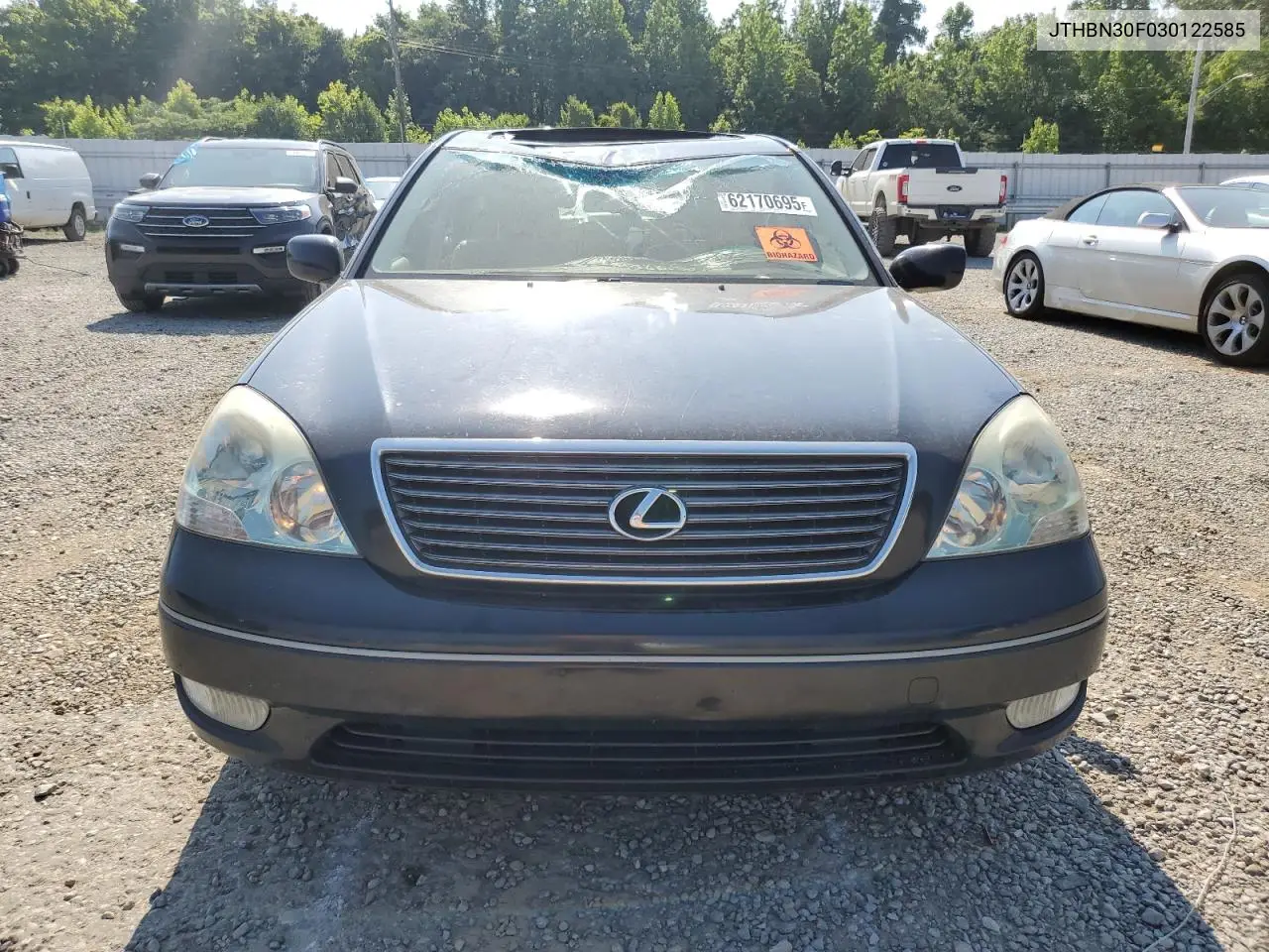2003 Lexus Ls 430 VIN: JTHBN30F030122585 Lot: 62170695