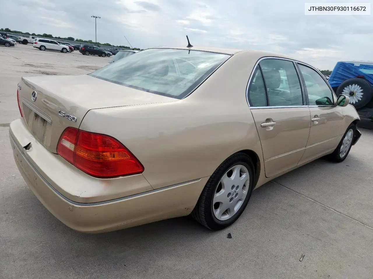 2003 Lexus Ls 430 VIN: JTHBN30F930116672 Lot: 63511895