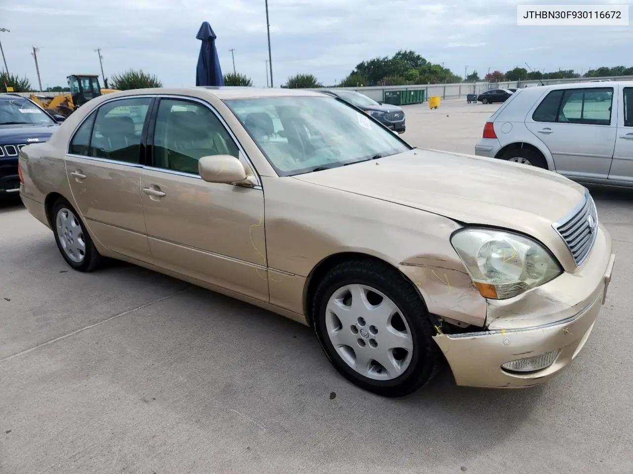 2003 Lexus Ls 430 VIN: JTHBN30F930116672 Lot: 63511895